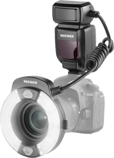 Krožni makro bliskavici Neewer RF1-C za Canon E‑TTL