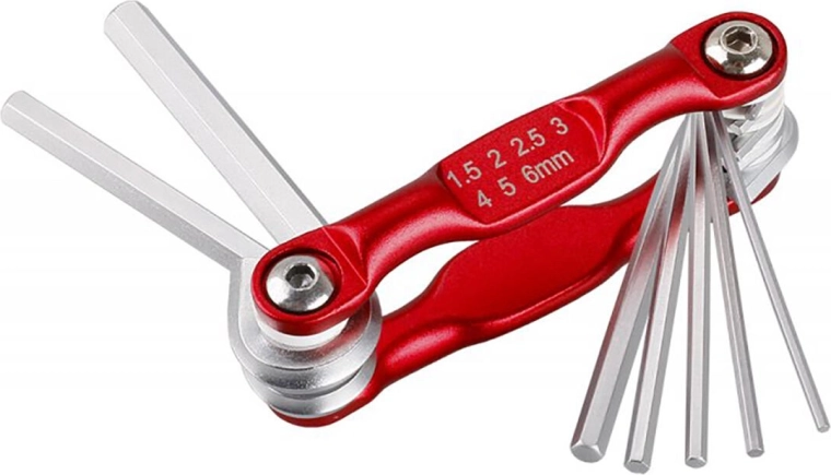 FESTA Folding Hex Key Set 1.5–6 mm, 7 pieces