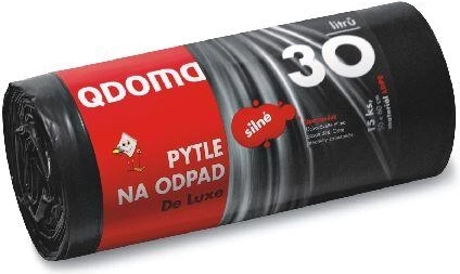 Močne vrečke za odpadke 30–35 l, črne, 50 × 60 cm (15 kos)