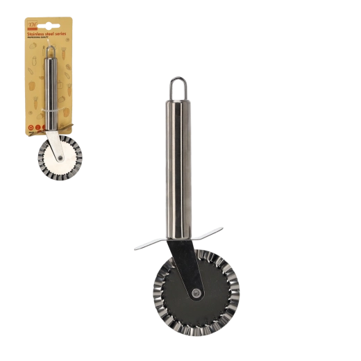 Nerjavno valjčno rezilo za testo z valovitim kolescem