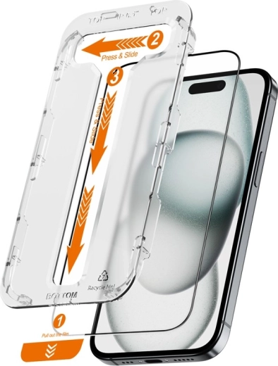 EasyShield 2-paket kaljenega stekla za iPhone 16 / iPhone 15