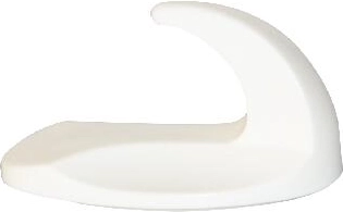 Samolepilni ovalni kavlji, beli, 2 kos