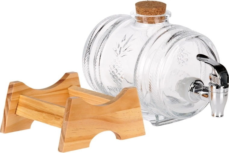 Stilska sodčasta oblika iz trdnega stekla