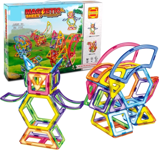 Magnetic Building Set, 89 Pieces