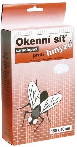 Samolepilna okenska mreža proti insektom 150 × 180 cm, črna, steklena vlakna