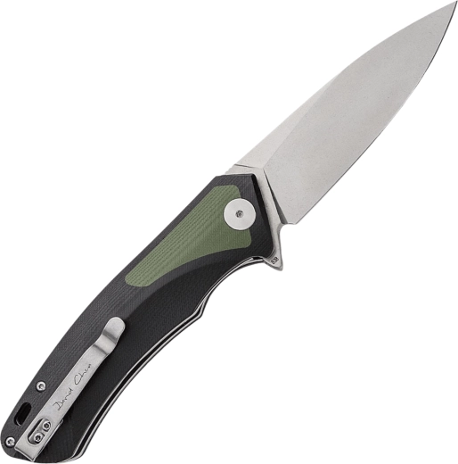 Durable D2 steel blade with Stonewash finish