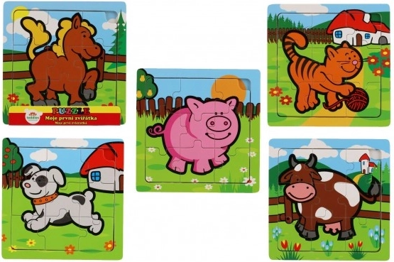 Teddies lesene sestavljanke moje prve živali: konjiček