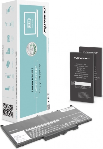 Baterija za prenosnik Dell Latitude E7270/E7470 Movano 7200 mAh (55 Wh)