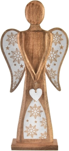 Božična dekoracija angel Mango White 60 cm