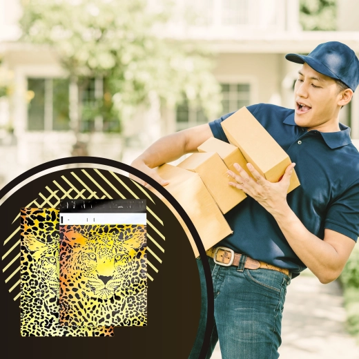 Slogovni leopardji dizajn