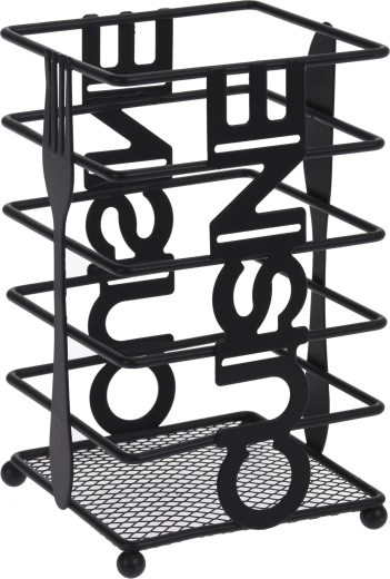 Kovinsko odcejevalno stojalo za jedilni pribor