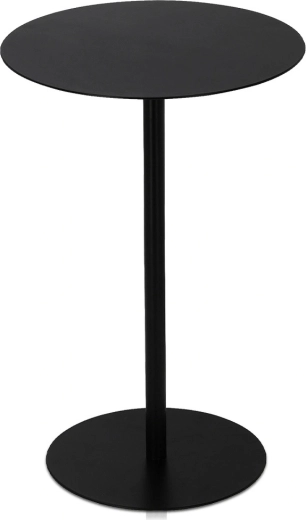 Okrogla kovinska odlagalna mizica črna 35 × 53 cm Trends4You