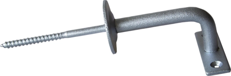 Nosilec ograje Klasik – beli cink