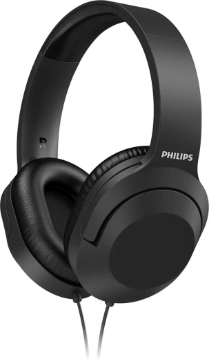 Philips žične slušalke na ušesa črna