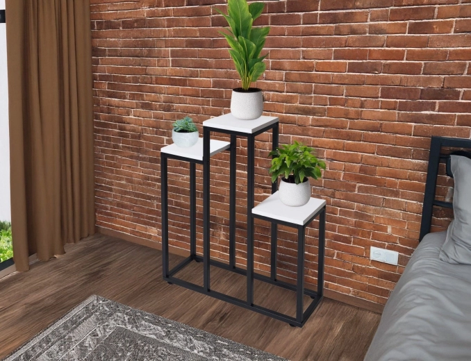 Bele laminirane police za moderen videz