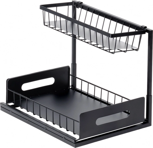 Stabilna kovinska konstrukcija v črni barvi