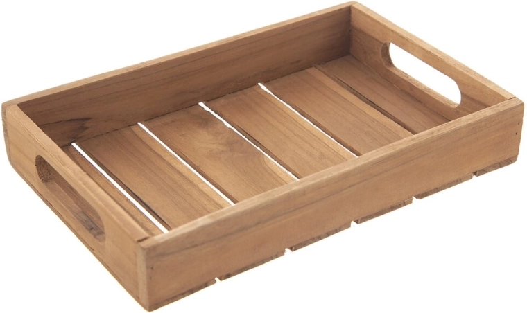 Servirni pladenj iz tikovine 26 × 18 cm
