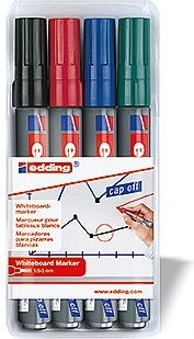 Markerji za bele table Edding 250 – set 4 kos