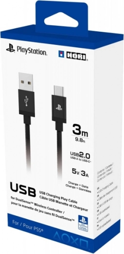 usb polnilni kabel hori za dualsense za playstation 5, 3 m