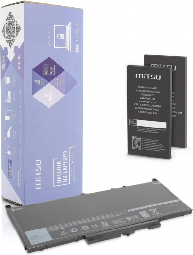 Baterija za Dell Latitude E7270 in E7470 55 Wh (7 200 mAh) 7,4–7,6 V MITSU
