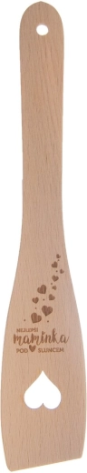 Lesena kuhinjska lopatica ravna 30 cm »NAJBOLJŠA MAMICA«
