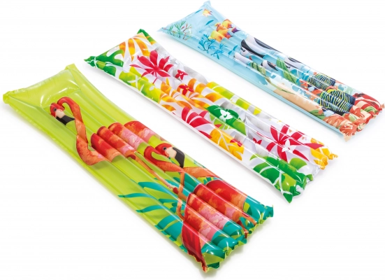 Napihljiva ležalna blazina Hawaii s tropskim vzorcem