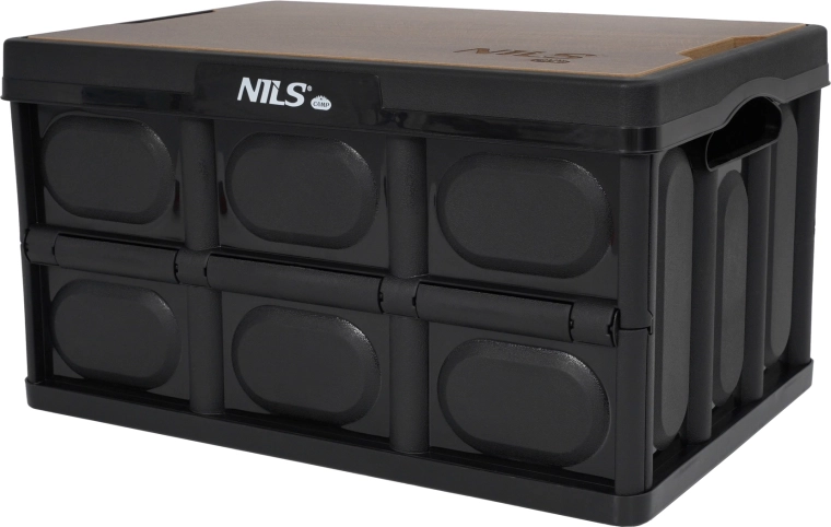 Zložljiv zaboj z lesenim pokrovom 2v1 20 l NILS Camp