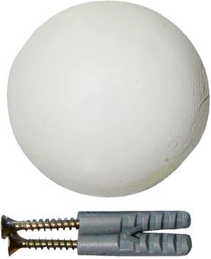 Dušilec udarcev za vrata 60 mm – bel, 2 kosa