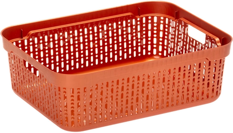 Plastična shranjevalna košara Morsetta 39,3 × 30 × 13 cm – mešanica barv
