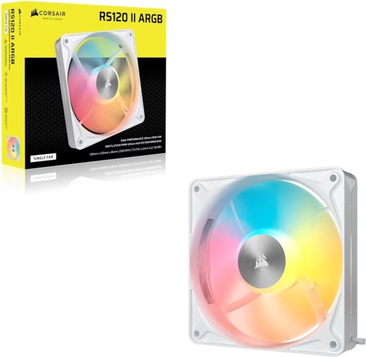 Ventilator CORSAIR RS120 II ARGB 120 mm, bel