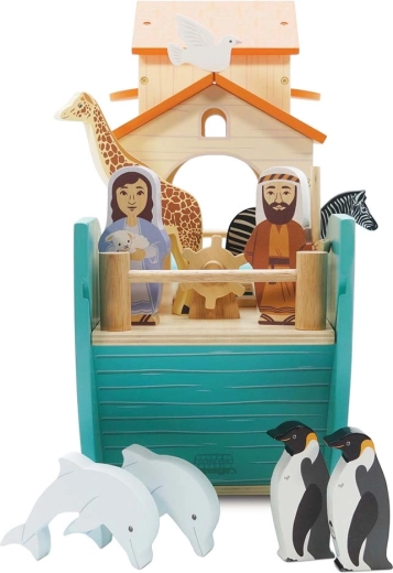 Sustainable wooden toy without plastic