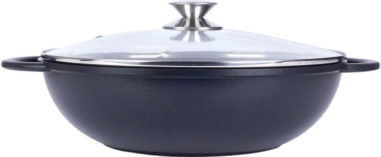 Steklena pokrovka z ventilom za paro