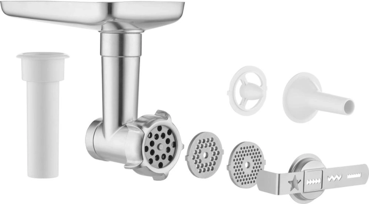 Meat grinder and sausage-making attachments