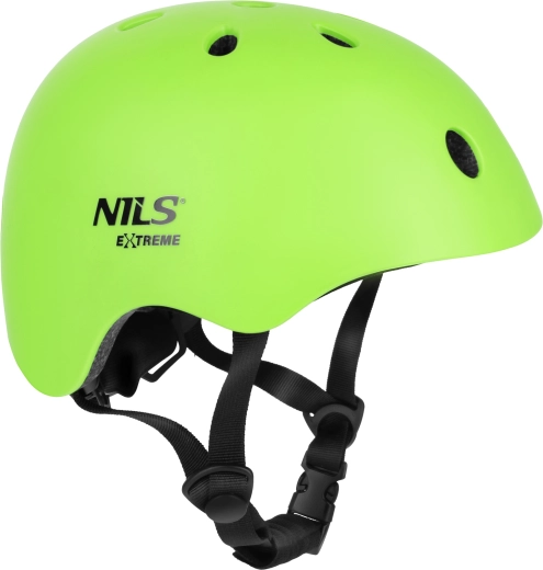 Nils Extreme MT301 Green Bicycle & Inline Skating Helmet – XS (48–52 cm)