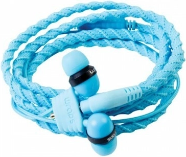 Wraps Talk Lagoon modre ušesne slušalke z mikrofonom