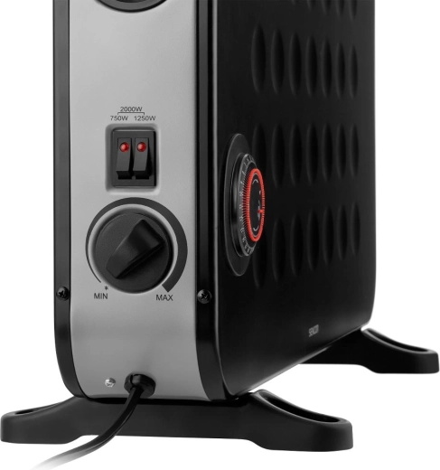 Adjustable power of up to 2,000 W