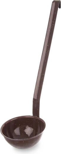 Orion Brown enamel ladle 170 ml, 35 cm
