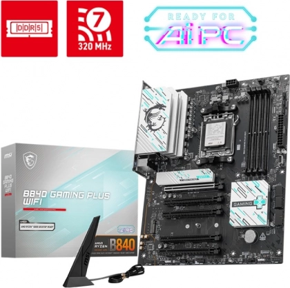 Igralna osnovna plošča B840 Gaming Plus WiFi, AM5, DDR5, ATX