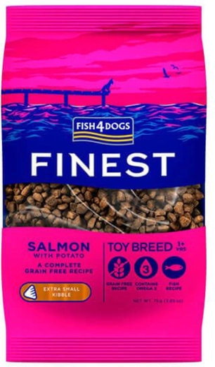 Briketi za pse, ekstra majhni, losos s krompirjem 1,5 kg FISH4DOGS