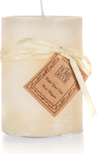 sveča valj ivory 6,8 × 9,5 cm