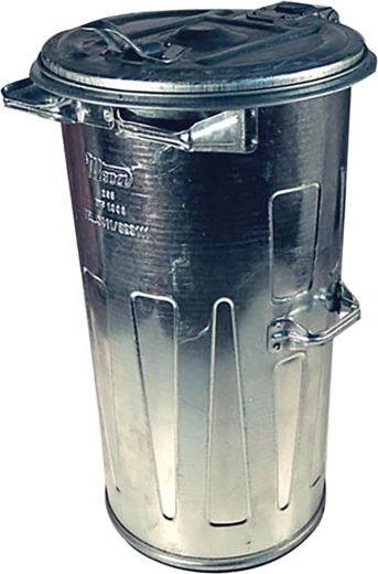 Okrogla pocinkana posoda za odpadke 110 l