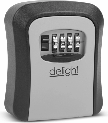 Plastic key safe with combination lock