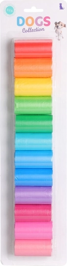Vrečke za pasje iztrebke DOGS, PE, mešanica barv, 240 kos