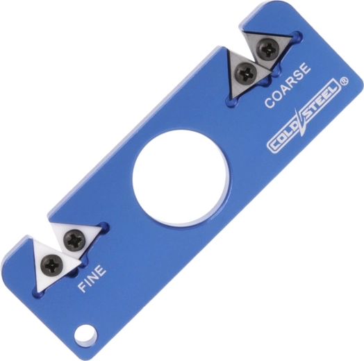 Prenosni žepni brusilnik 2v1 iz aluminija, moder