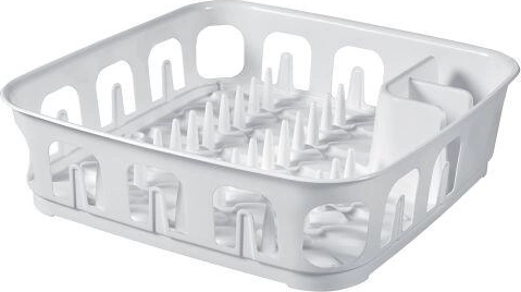 Kvadratno odcejalno korito za posodo 39 × 39 × 10 cm, bel plast
