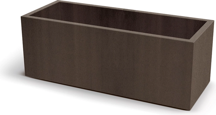 Cvetlični lonec CUBLA CASE 98 cm v dekorju korten jekla