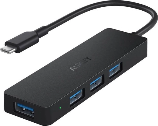Aukey Hub USB‑C Ultra Slim 4-v-1 s 4× USB 3.1