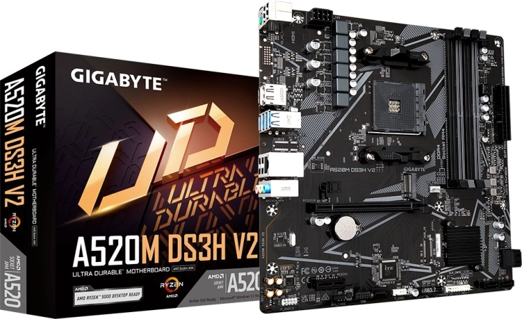 Osnovna plošča GIGABYTE A520M DS3H V2 (AM4, mATX)