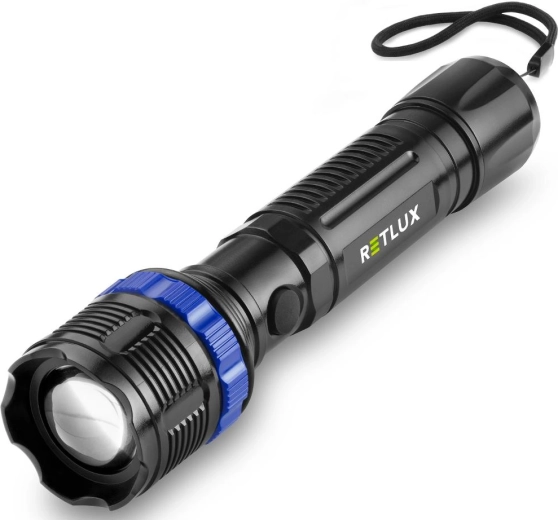 Retlux LED flashlight with zoom function
