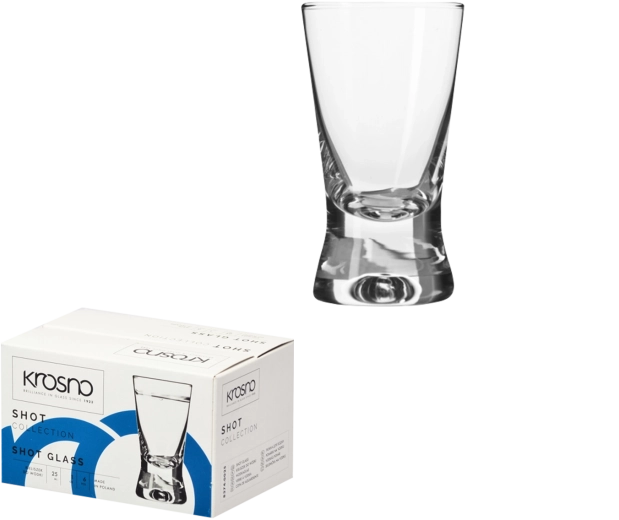 Set kozarcev za vodko 25 ml Krosno X-line, 6 kosov